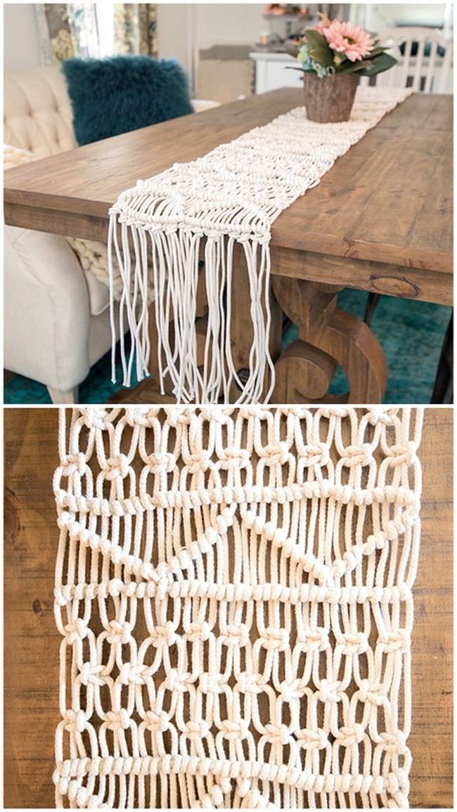 Modern Macrame Table Runners for the Festive Season