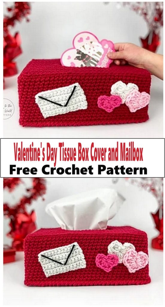 Valentine's Day Tissue Box Cover and Mailbox