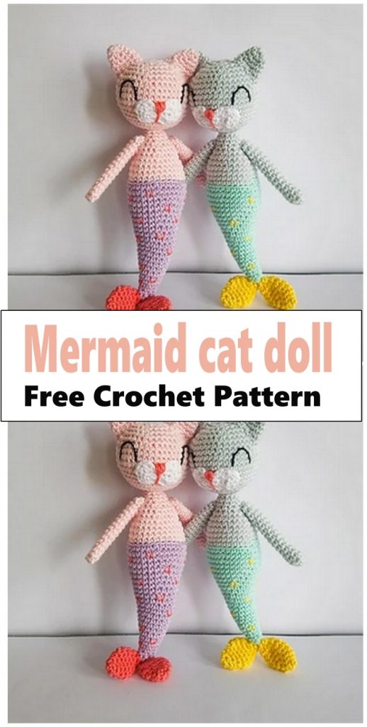 Mermaid cat doll