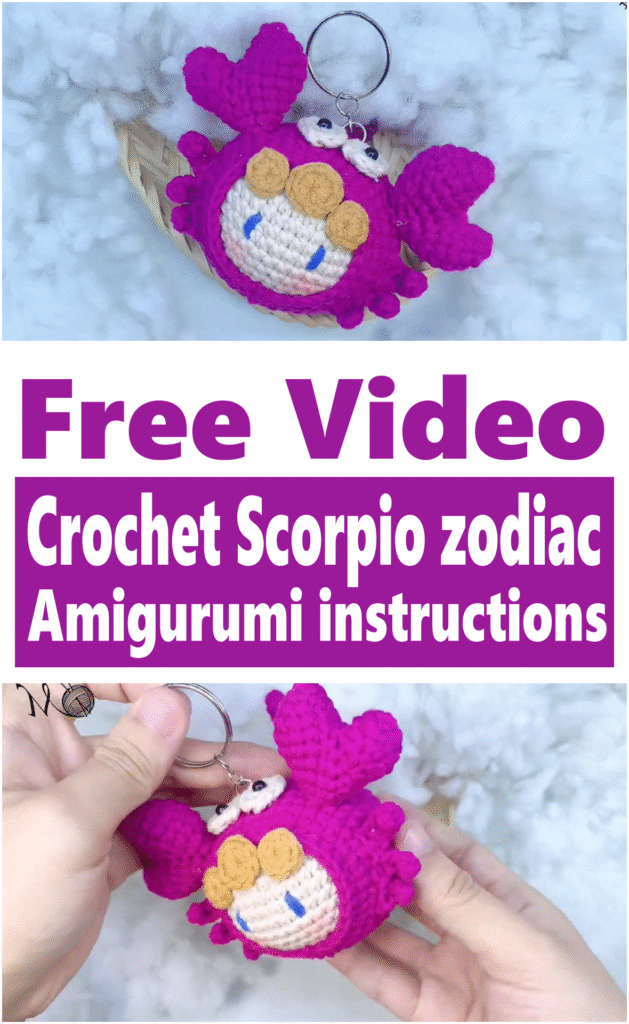 Crochet Scorpio zodiac Amigurumi instructions