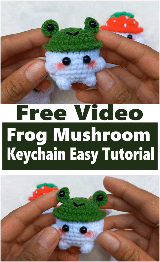 Frog Mushroom Keychain Easy Tutorial