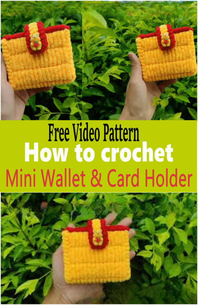 How To Crochet Mini Wallet & Card Holder