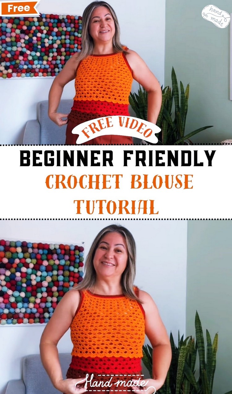 Beginner friendly Crochet Blouse Tutorial