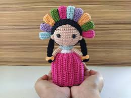 Cute & Colorful Crochet Lele Mexican Doll – Free Patterns
