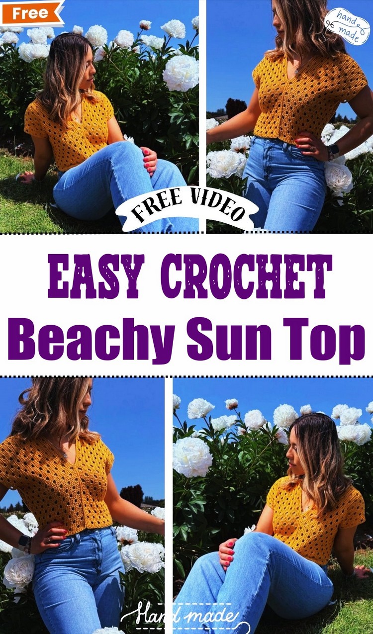 Easy Crochet Beachy Sun Top Tutorial
