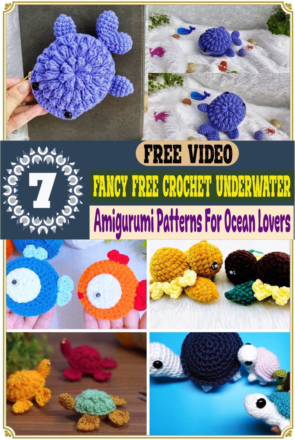 Fancy Free Crochet Underwater Amigurumi Patterns For Ocean Lovers