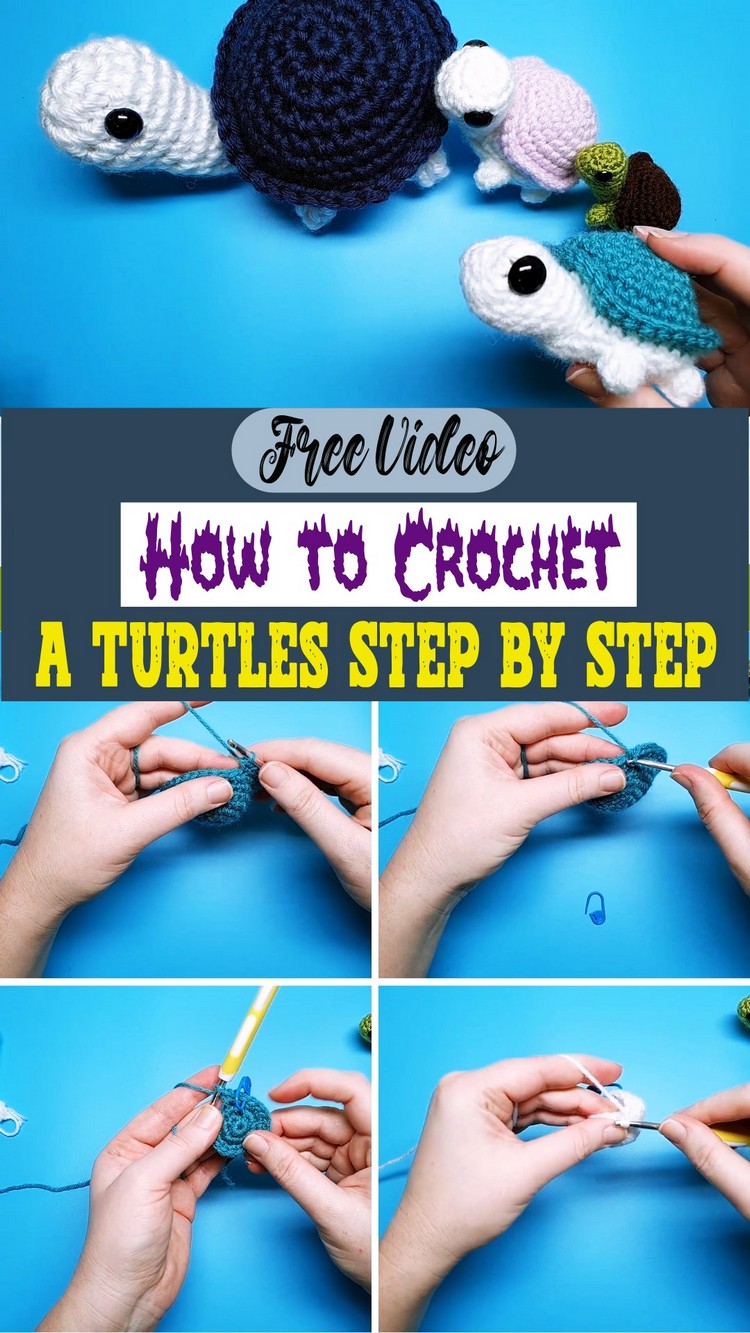 How To Crochet Crochet A Turtles Step by Step