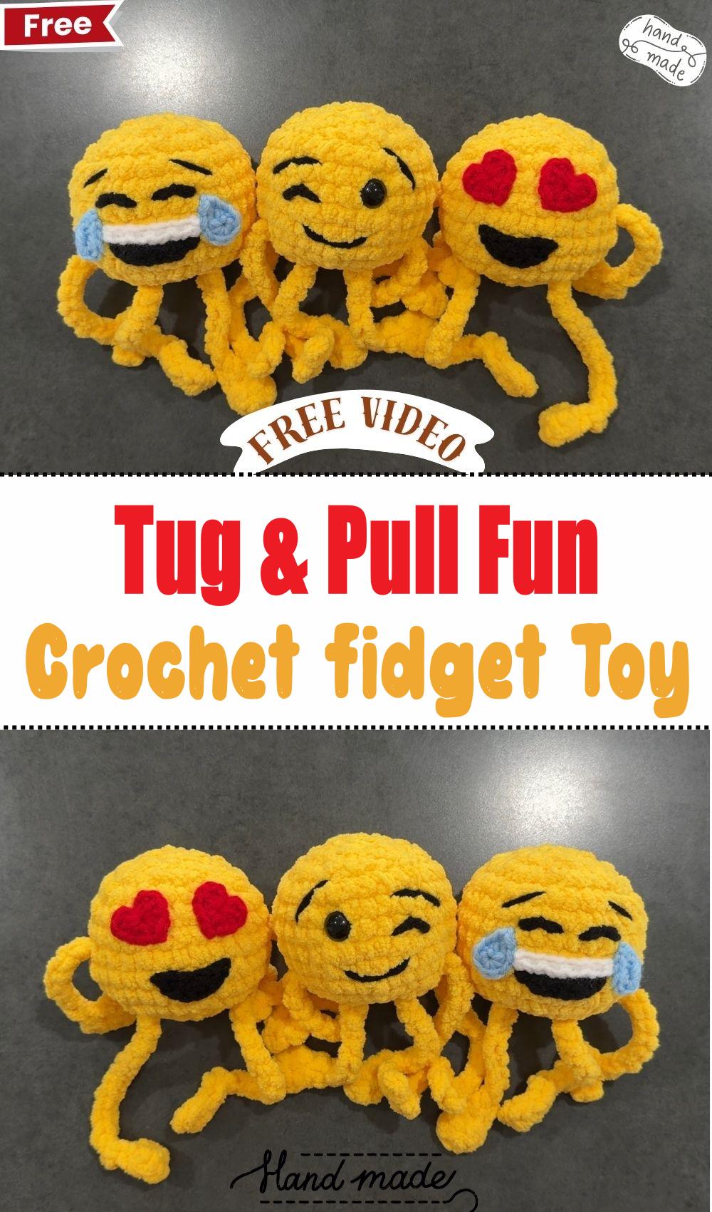 Tug & Pull Fun Crochet Fidget Toy