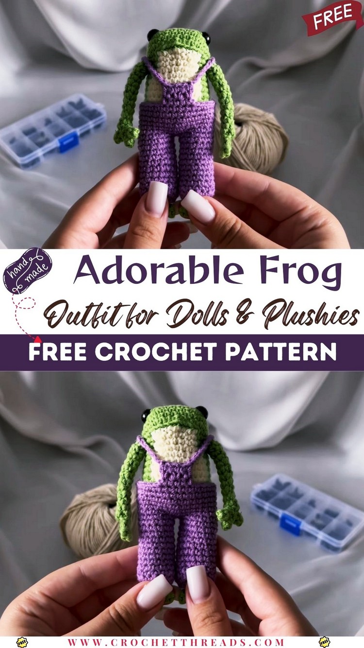 Adorable Frog Outfit for Dolls & Plushies
