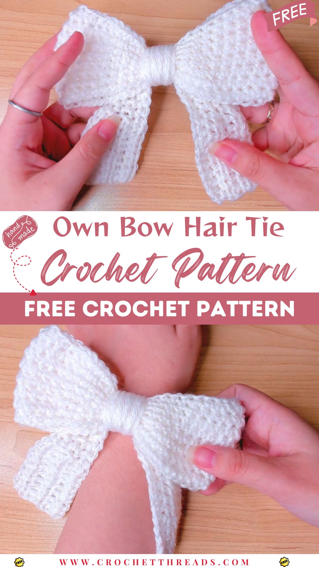 Crochet Your Own Bow Hair Tie Step-by-Step