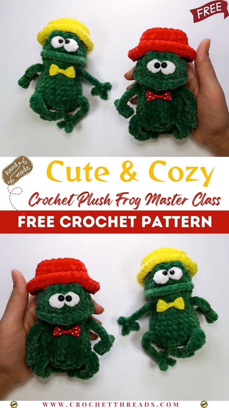 Cute & Cozy Crochet Plush Frog Master Class