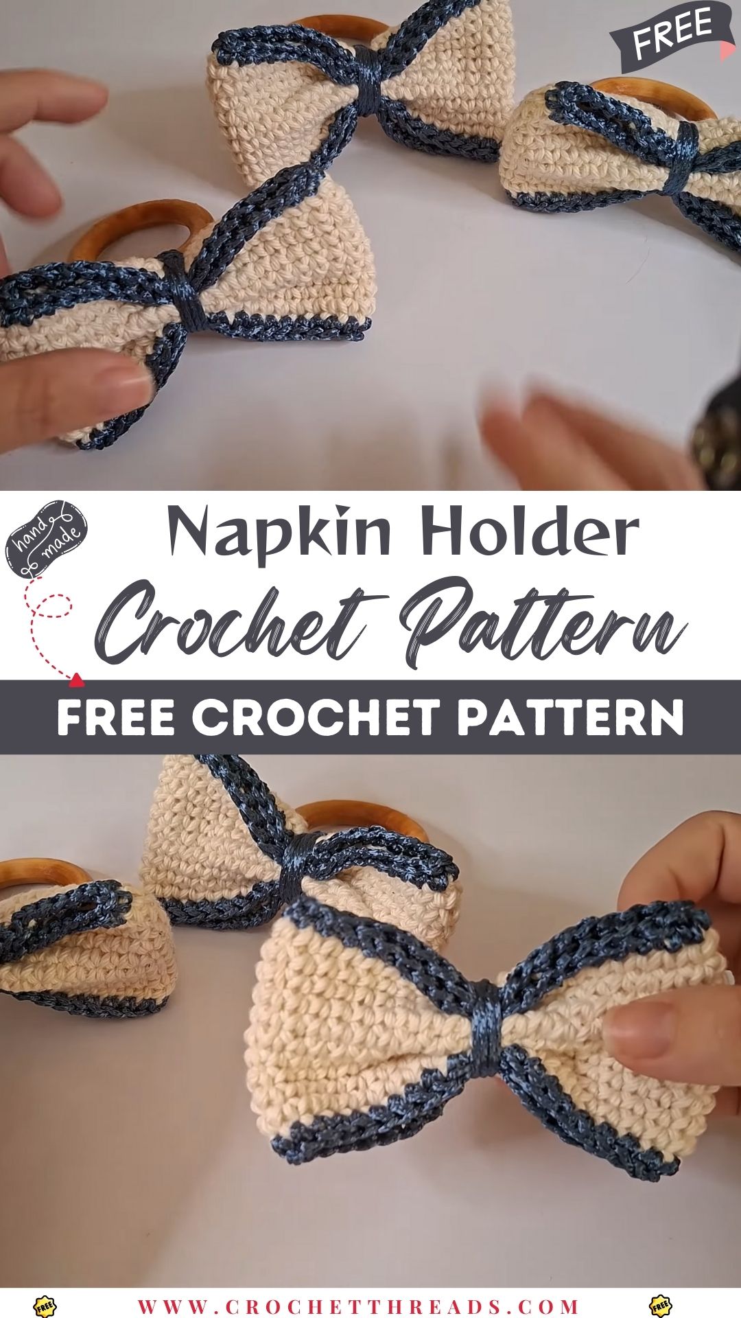 DIY Crochet Napkin Holder Easy Pattern for Beginners