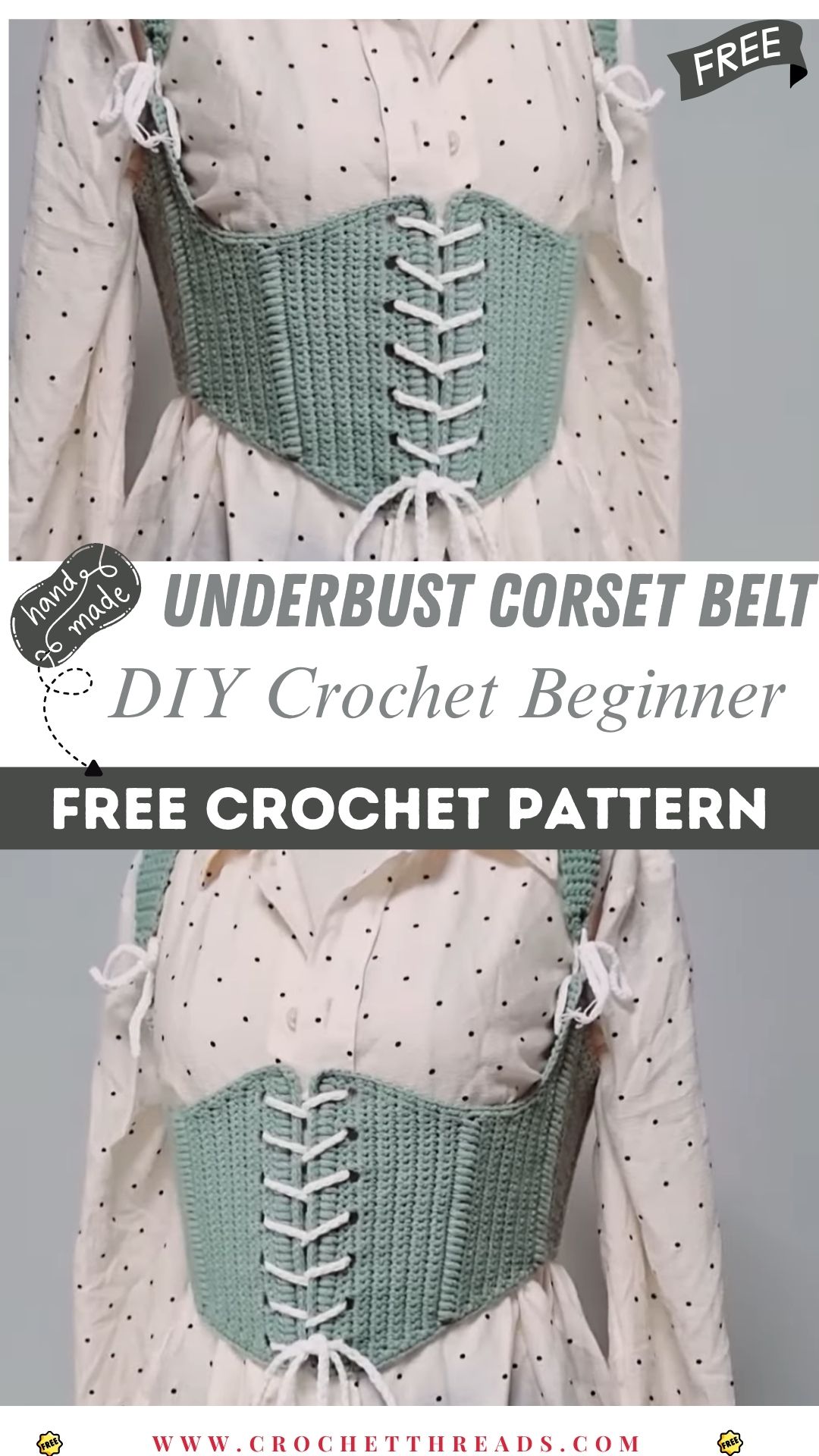 DIY Crochet Underbust Corset Belt for Beginners