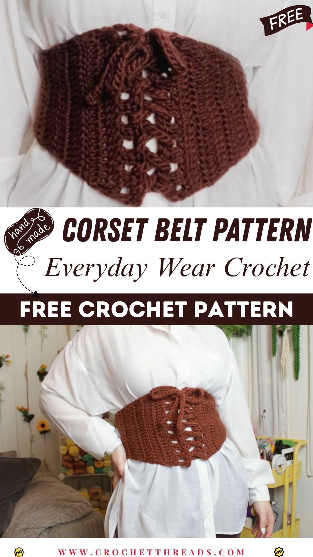 Everyday Wear Crochet Corset Belt Pattern