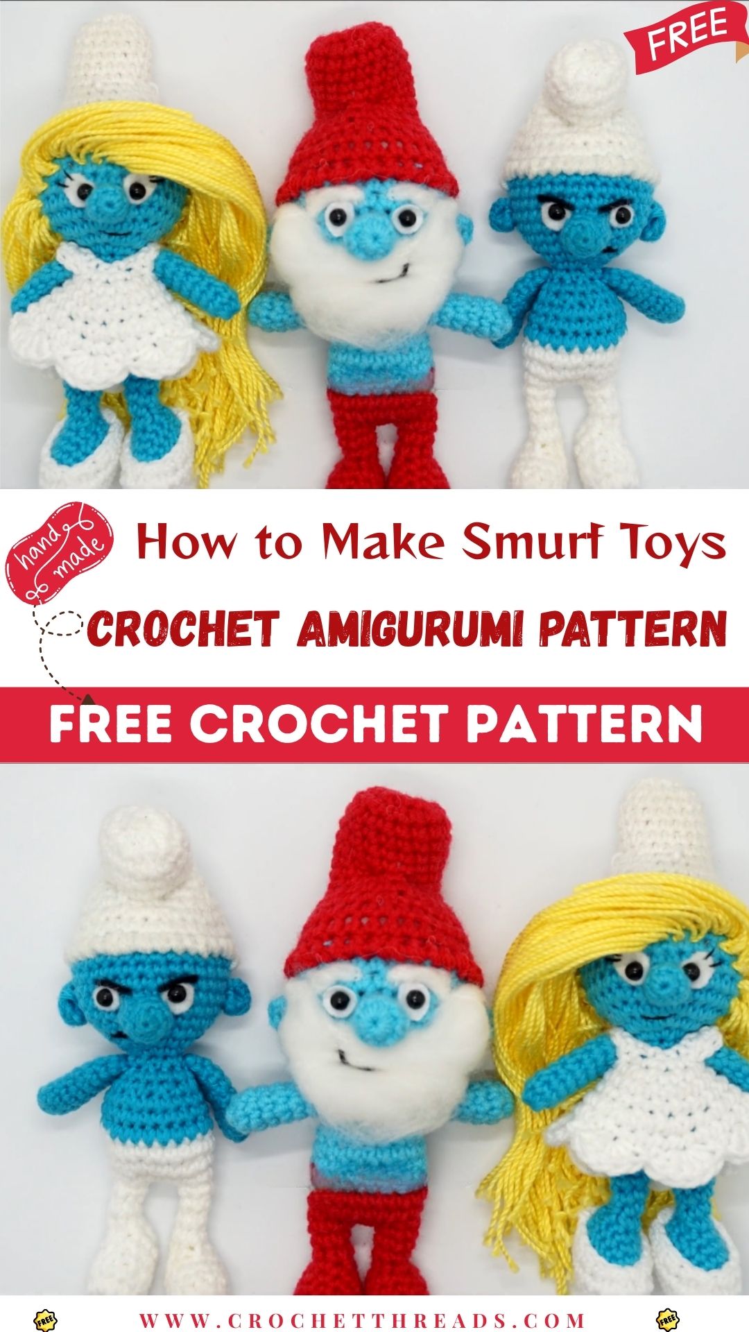 How to Make Smurf Toys – Crochet Amigurumi Pattern