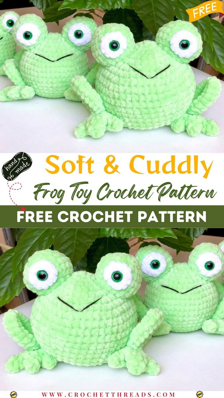 Soft & Cuddly Frog Toy – Crochet Pattern Lesson