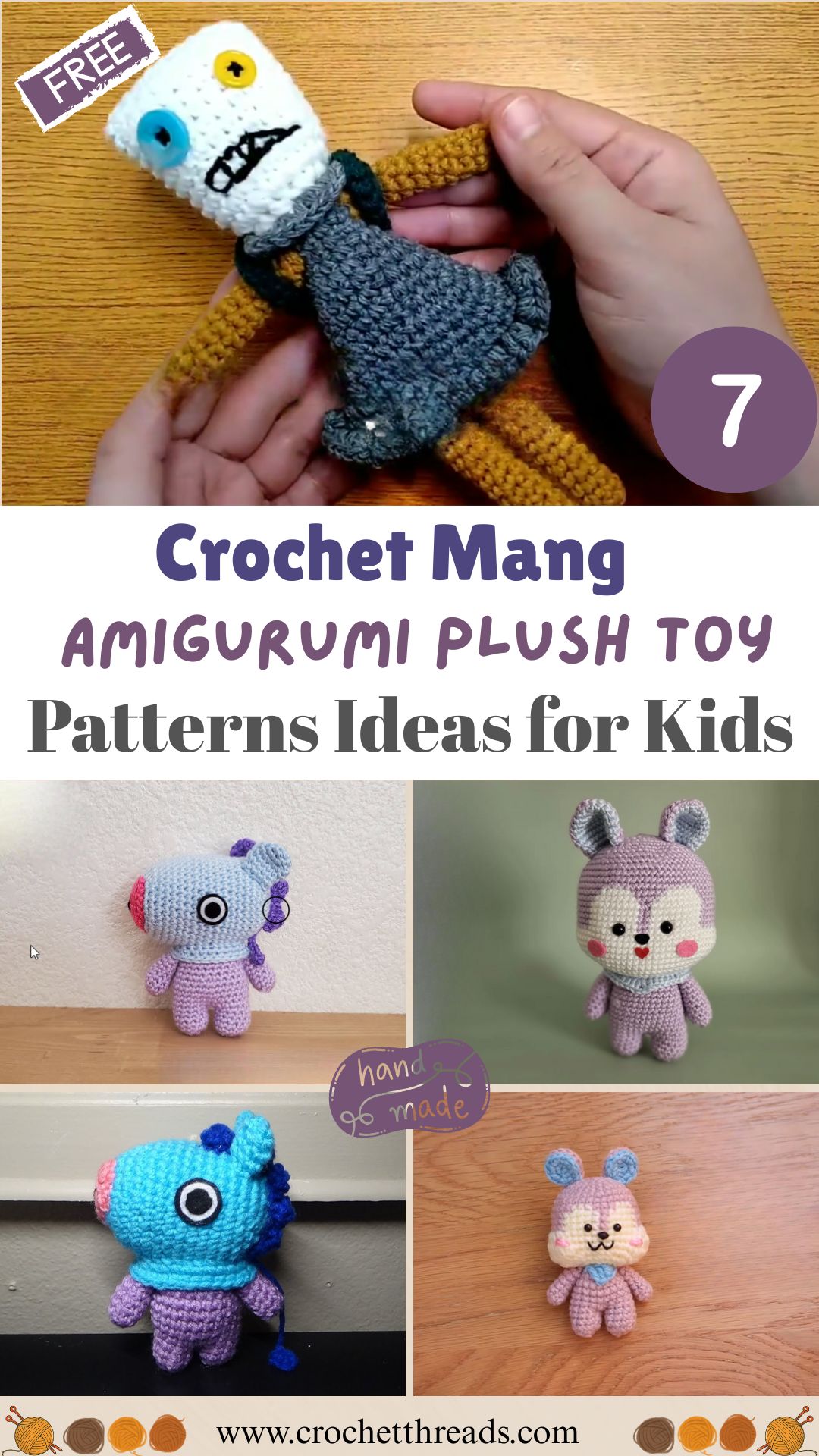 Crochet Mang Amigurumi Plush Toy Patterns Ideas for Kids