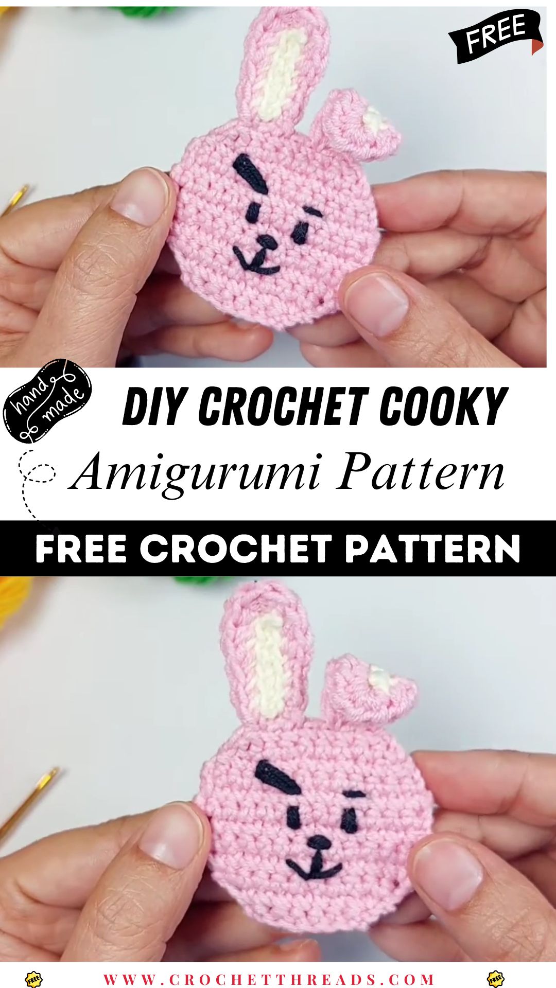 DIY Crochet Cooky Amigurumi Easy Pattern for Beginners