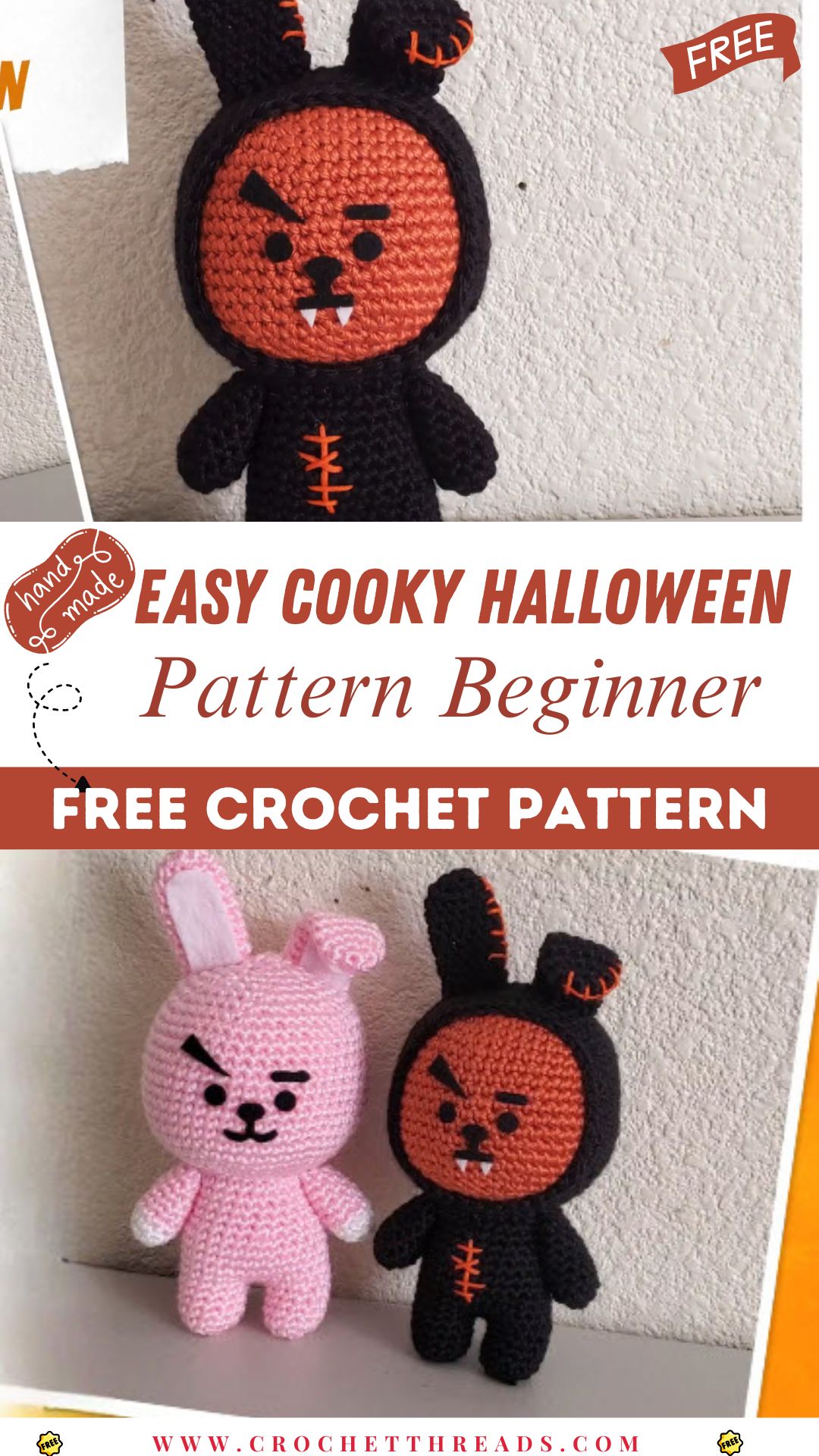 Easy Crochet Cooky Halloween Pattern Beginner Friendly