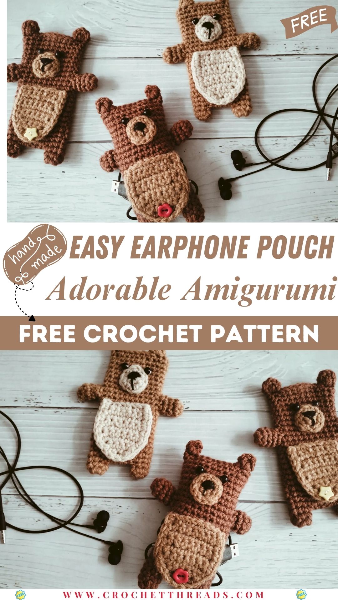 Easy Crochet Earphone Pouch – Adorable Amigurumi Holder Pattern