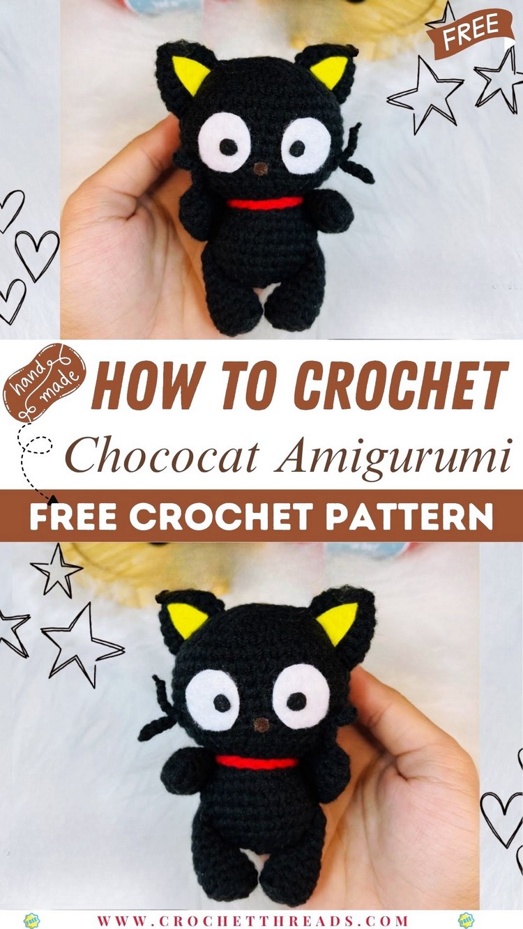 How to Crochet Chococat Amigurumi for Beginners