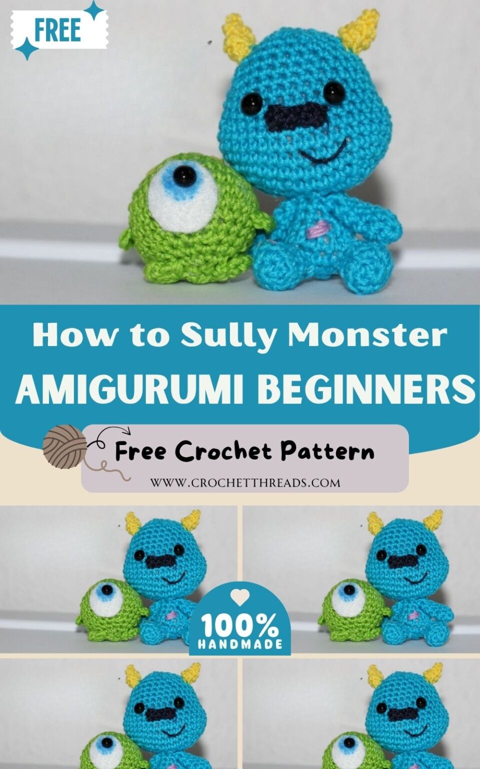 Sully Skin Pattern Crochet Sulley & Sullivan Pattern