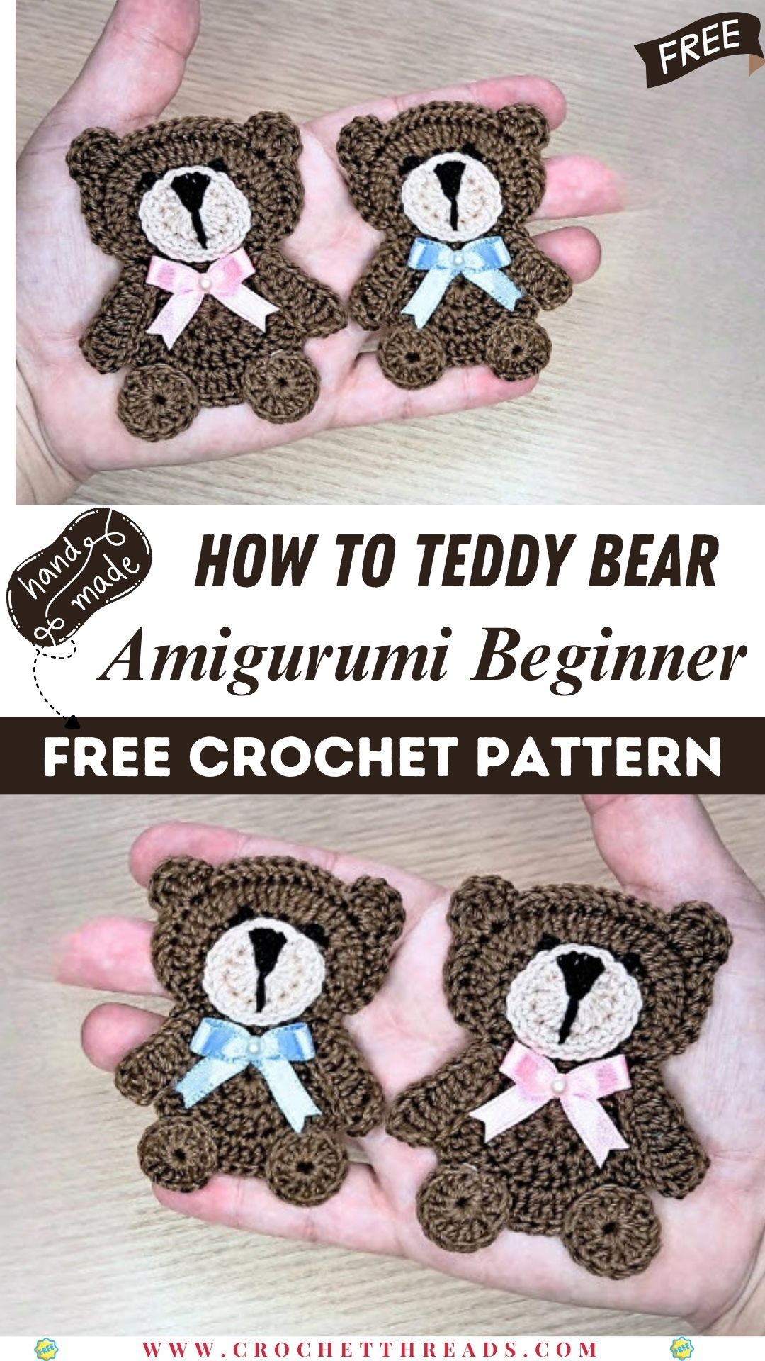 How to Crochet a Teddy Bear – Beginner Amigurumi Pattern
