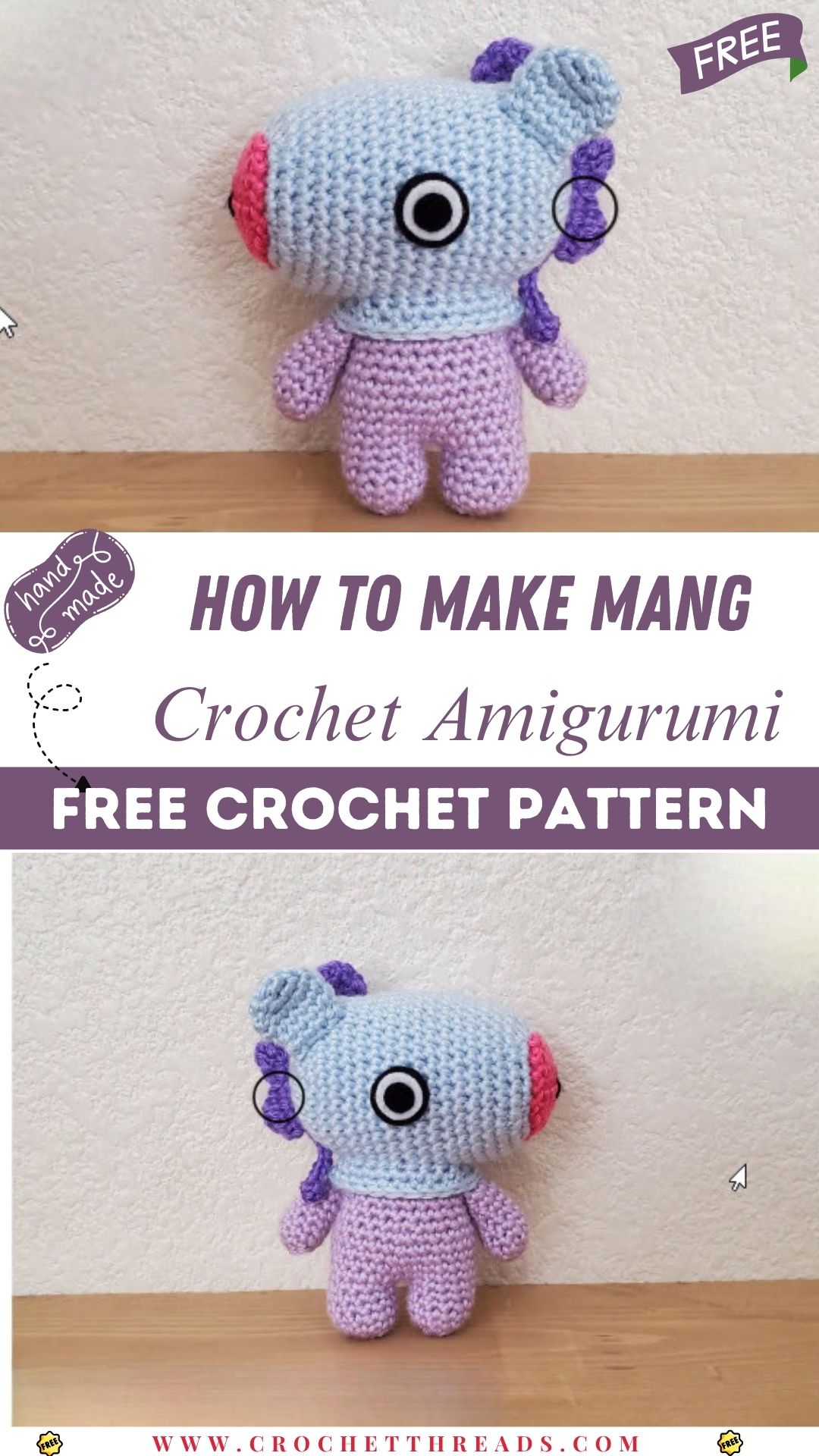 How to Make Mang Crochet Amigurumi Pattern