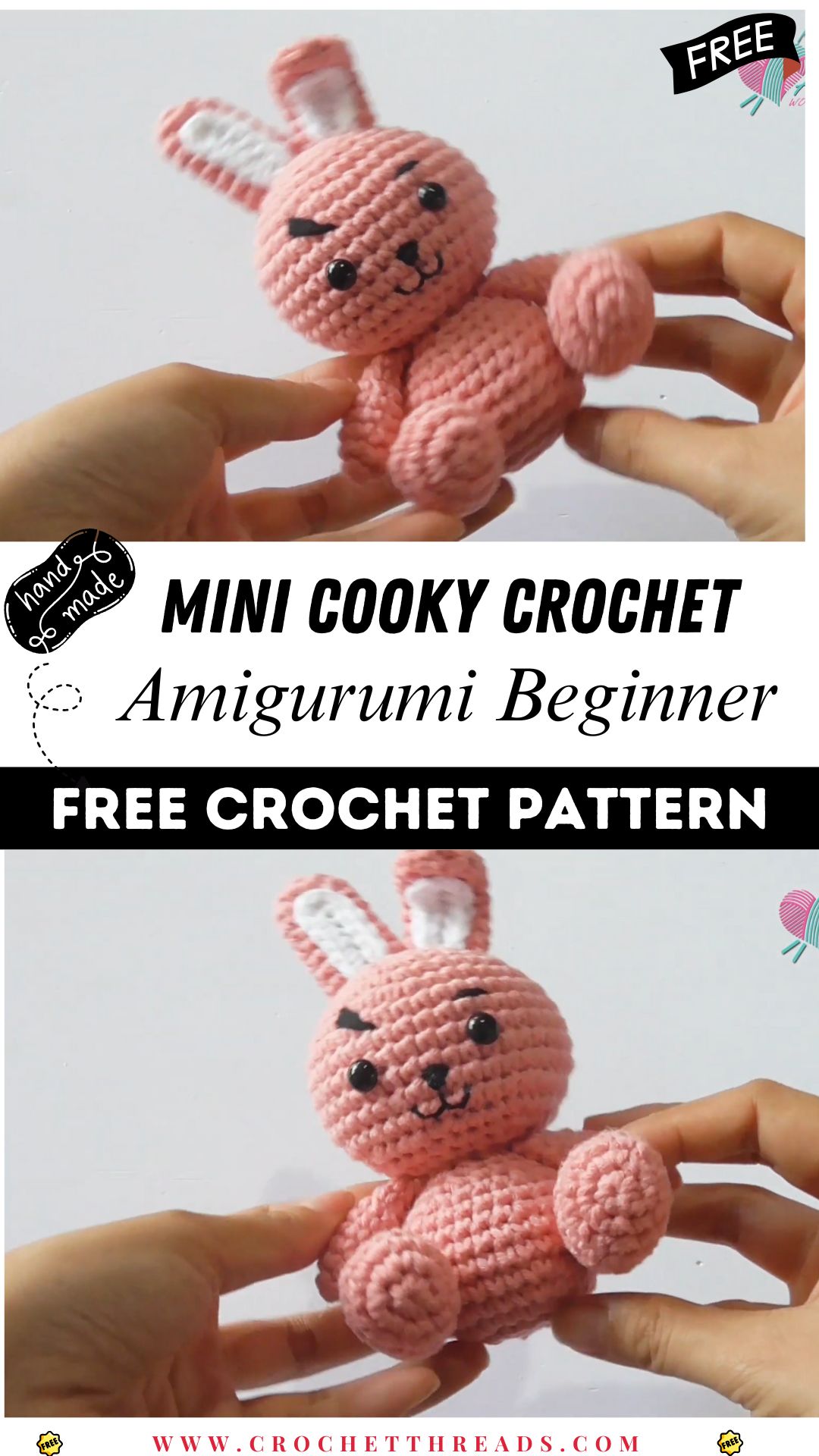 Mini Cooky Amigurumi Beginner Pattern Adorable Crochet