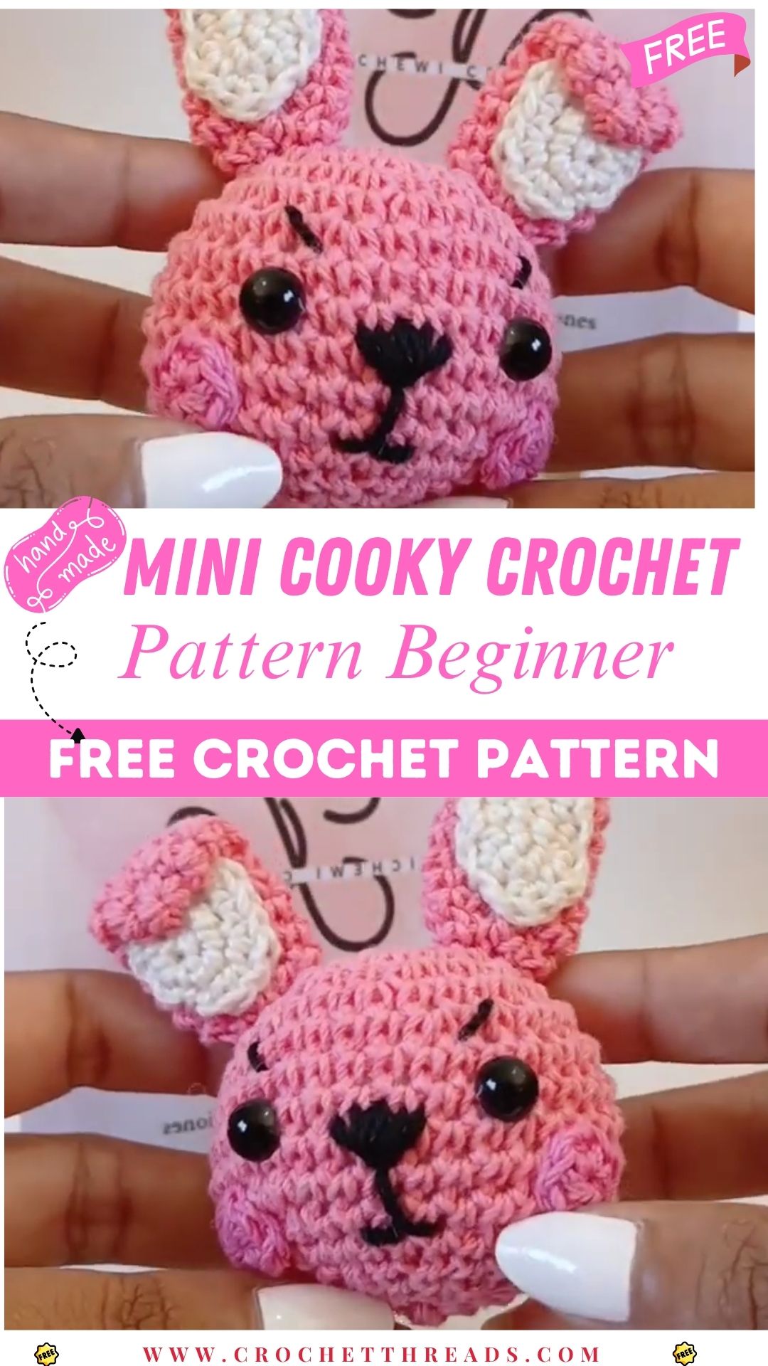 Mini Cooky Crochet Amigurumi Pattern Beginner