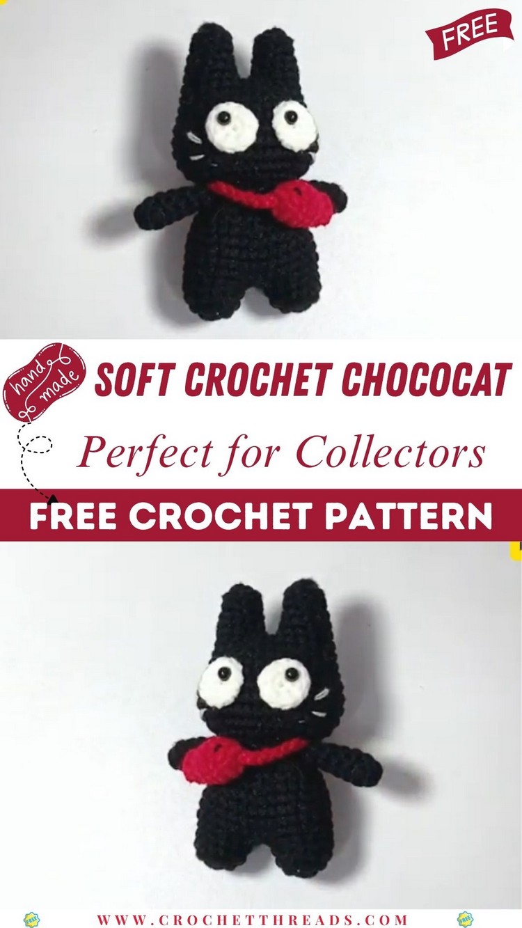 Soft Crochet Chococat – Perfect for Collectors or Kids
