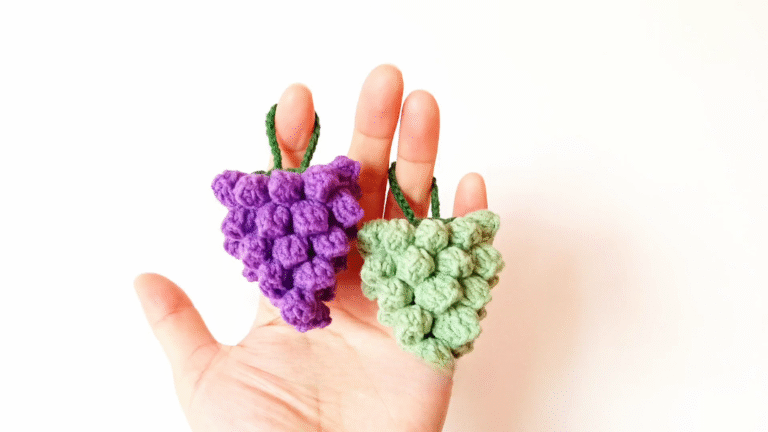 Crochet Grape Keychain Free Pattern – Perfect Gift for Fruit Lovers