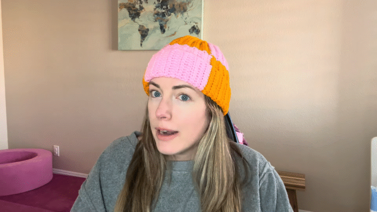 Crochet Color Block Hat Pattern You’ll Love This Season