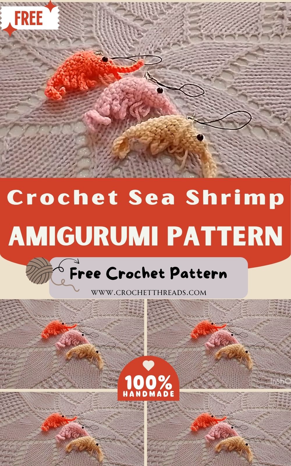 Crochet Sea Shrimp Masterclass Professional Amigurumi Pattern
