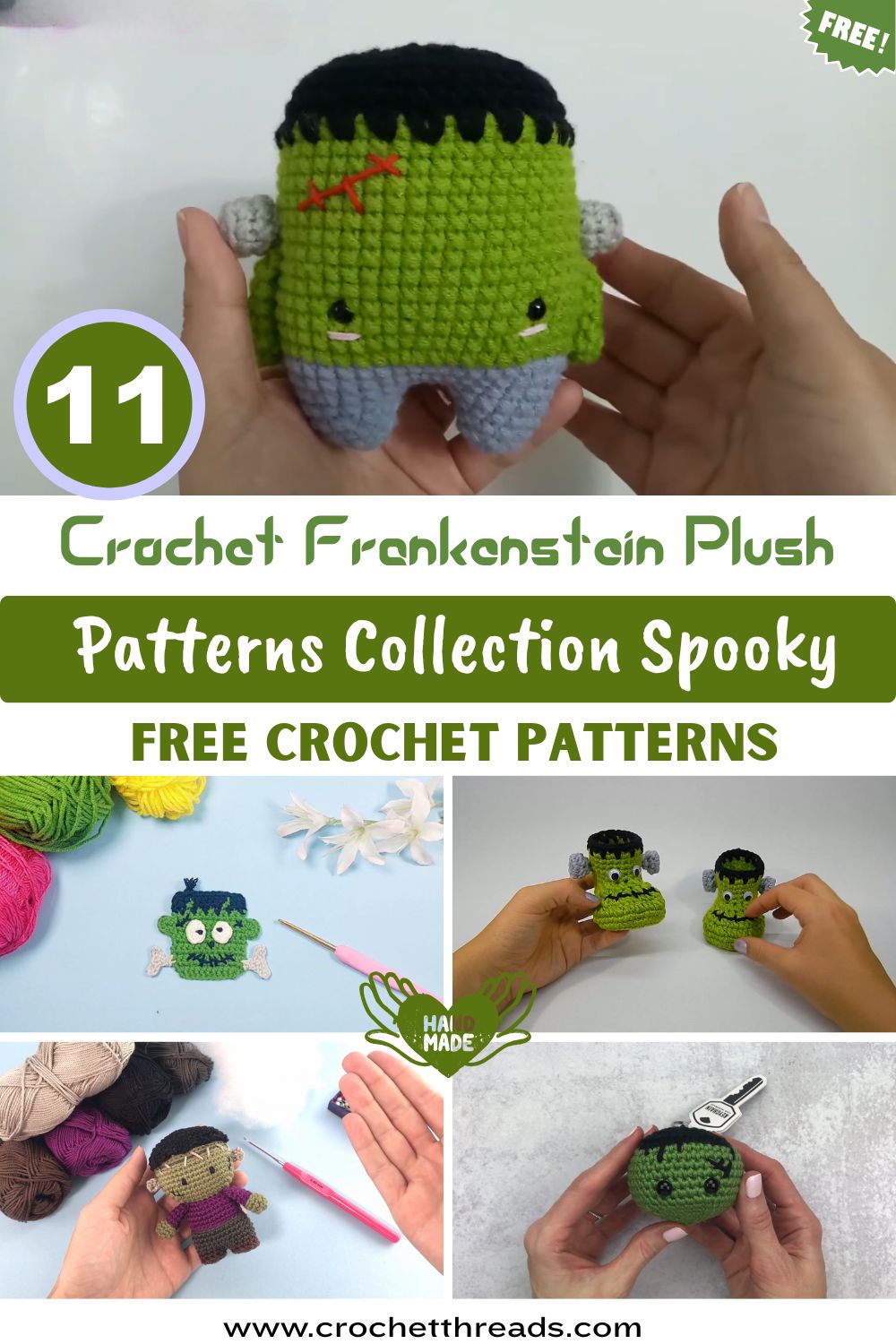 Ultimate Crochet Frankenstein Plush Patterns Collection Spooky Projects