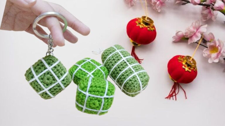 Crochet Chung Cake Patterns for Tết Food Plushies Collection