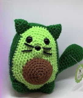 Snuggly Crochet Avocato Amigurumi Pattern Toy