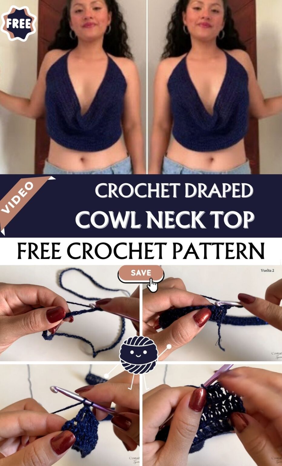 Crochet Draped Tops