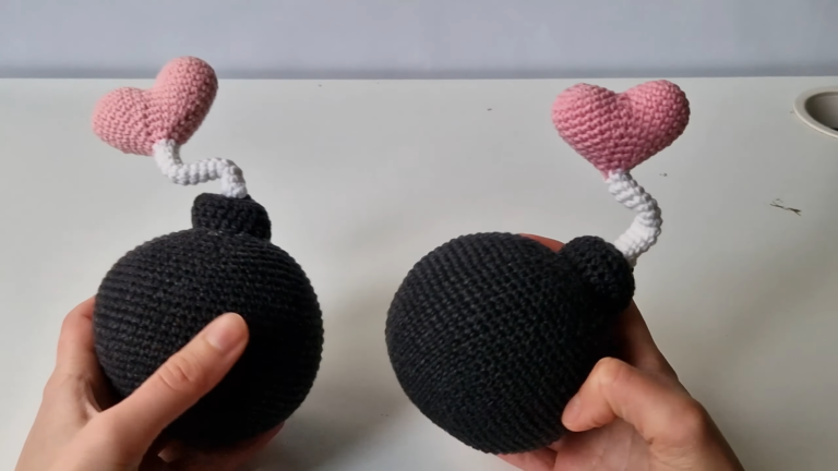 Adorable Crochet Love Bomb Amigurumi Pattern Toy
