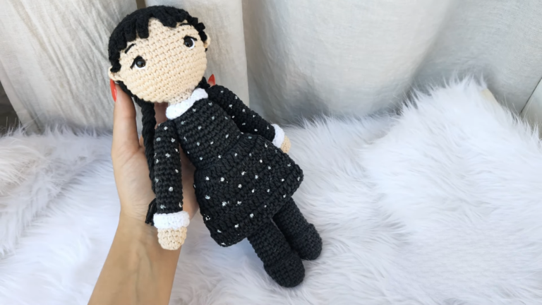 Gothic Crochet Wednesday Addams Amigurumi Patterns Collection