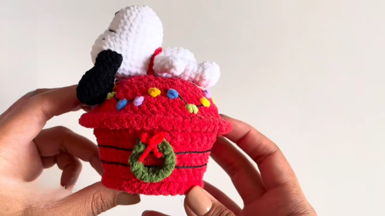 Polished Crochet Santa Hat Snoopy Christmas Amigurumi Pattern