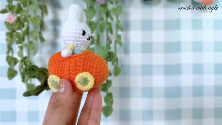 Flawless Crochet Carrot Bunny & Pup in Car Amigurumi Pattern