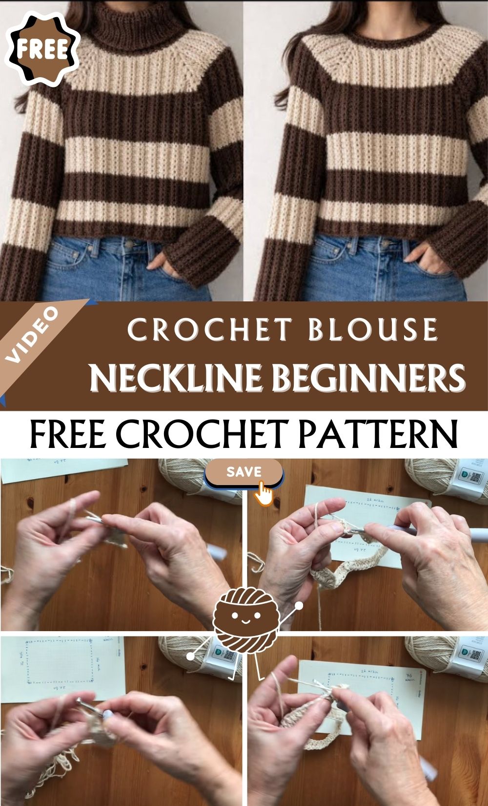 Flawless Crochet Blouse Neckline Beginners Pattern