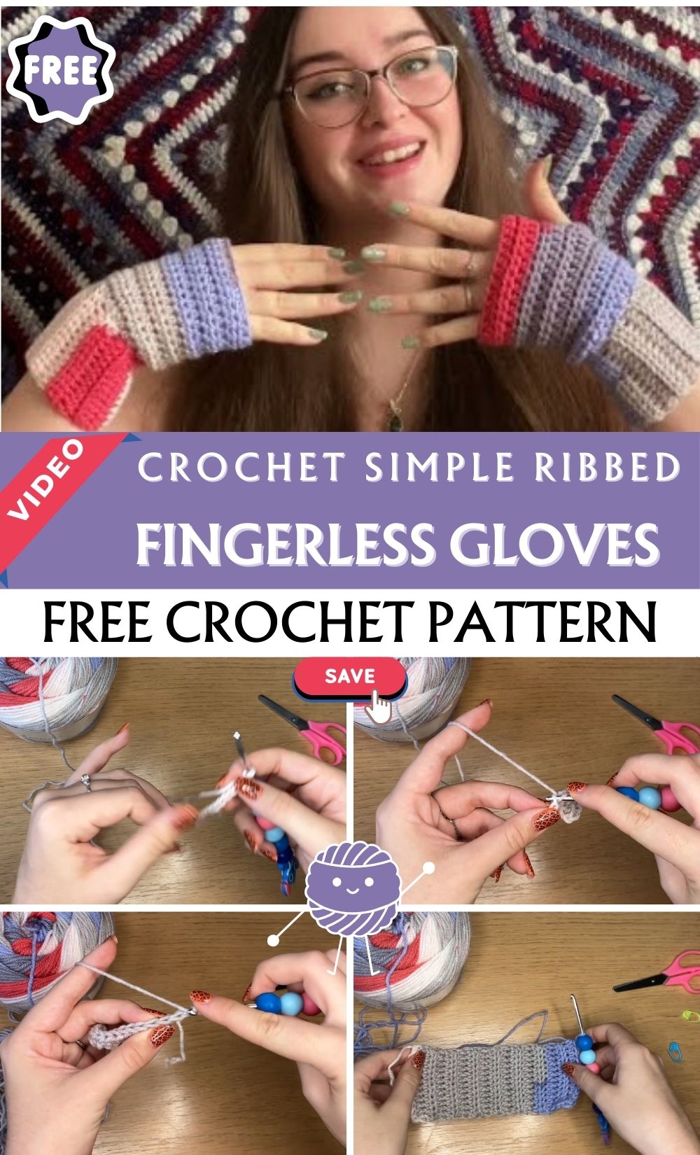 Incredible Crochet Simple Ribbed Fingerless Gloves Pattern