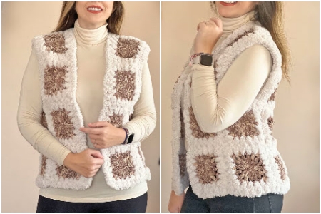 Crochet Motif Vest Models Collection Perfect for Everyday Summer Looks