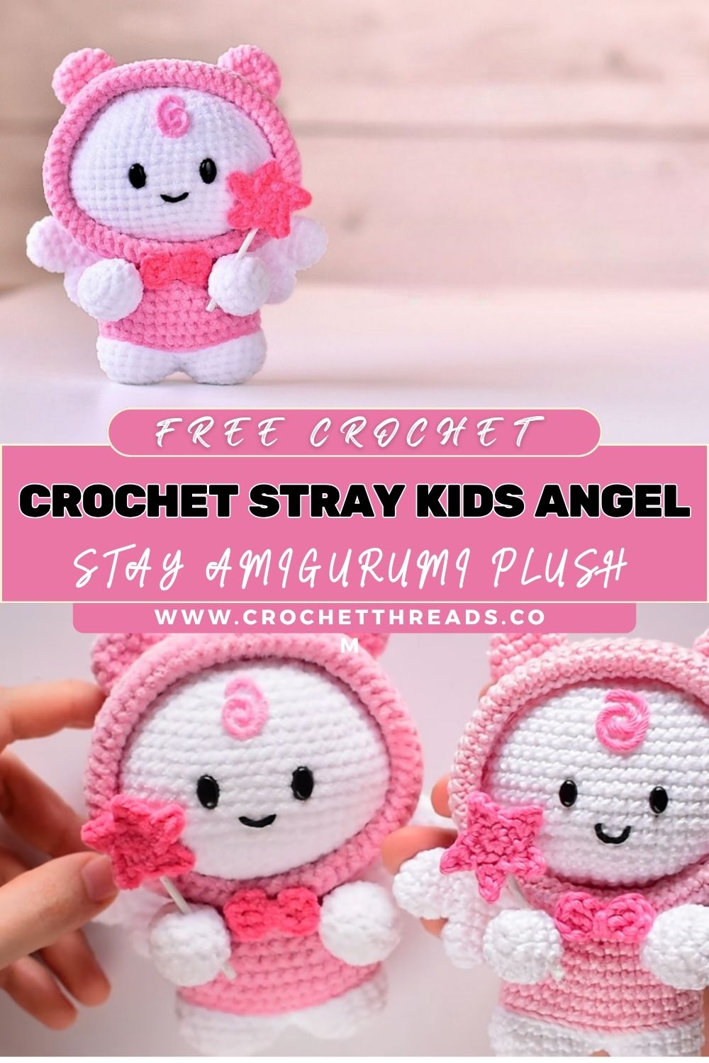 Brilliant Crochet Stray Kids Angel STAY Amigurumi Plush Fan Project