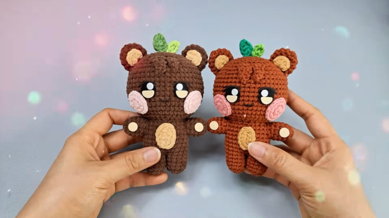 Outstanding Crochet JJONGbear Bear Keychain Amigurumi Beginners Pattern