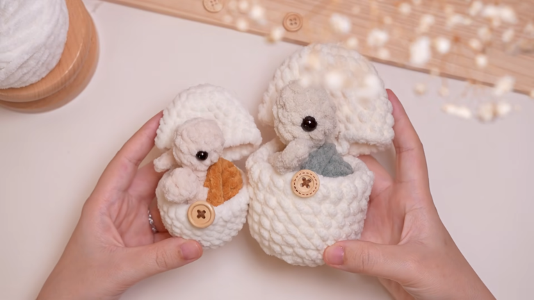 Hopeful Crochet Baby Sea Turtle in Egg Amigurumi Easy Pattern for Beginners