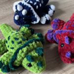 Precious Crochet Kawaii Triceratops Little Dinosaur Amigurumi Plush Pattern