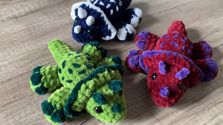 Precious Crochet Kawaii Triceratops Little Dinosaur Amigurumi Plush Pattern
